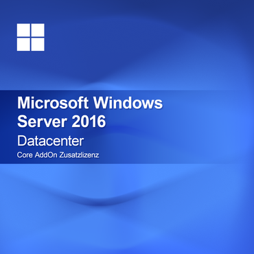 Microsoft Windows Server 2016 Datacenter, Core AddOn Licença Adicional