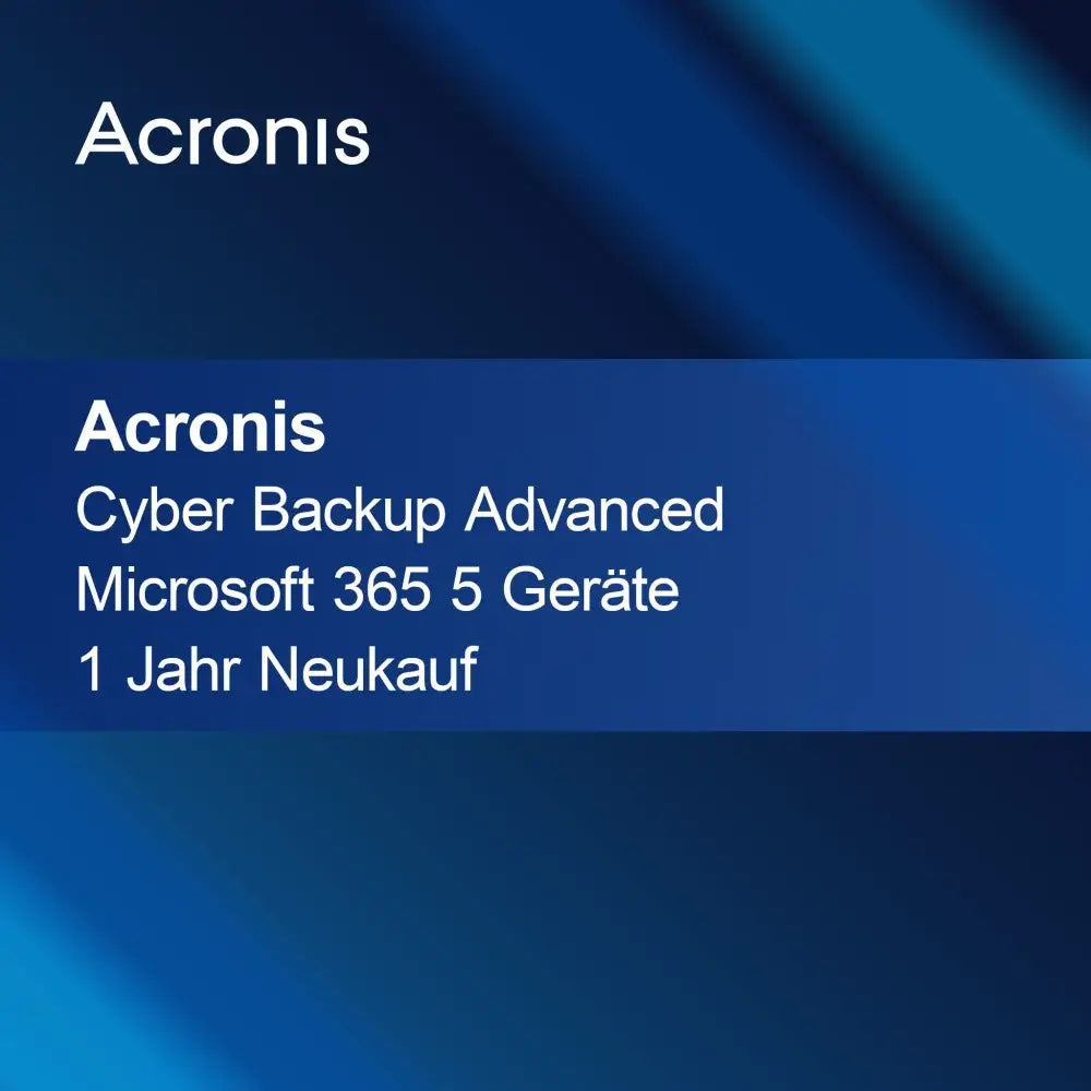 Acronis Cyber Backup Avançado Microsoft 365
