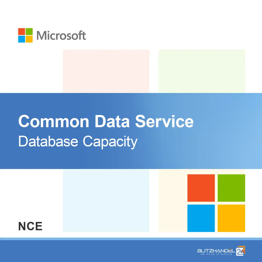 Capacidade do Banco de Dados do Common Data Service (NCE)