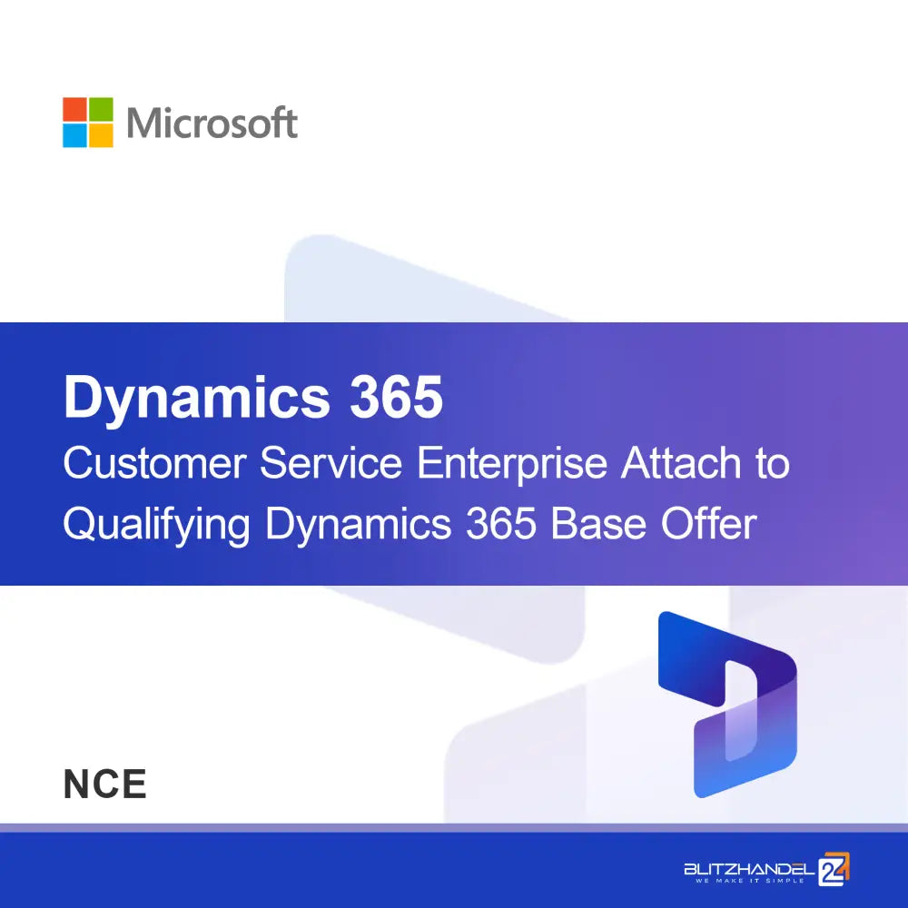 Dynamics 365 Customer Service Enterprise Vincular à Oferta Base Qualificada do Dynamics 365 (NCE)