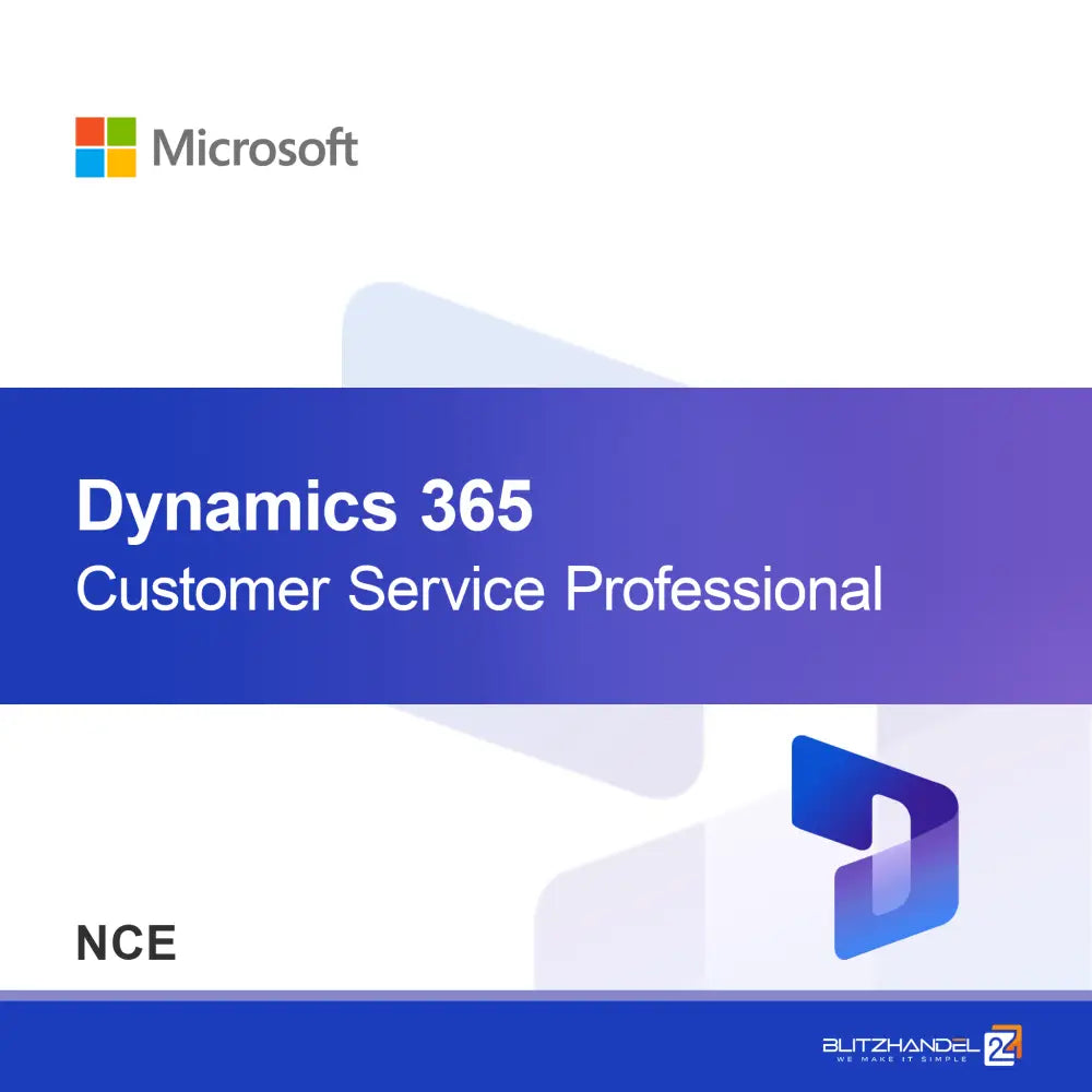 Dynamics 365 Atendimento ao Cliente Profissional (NCE)