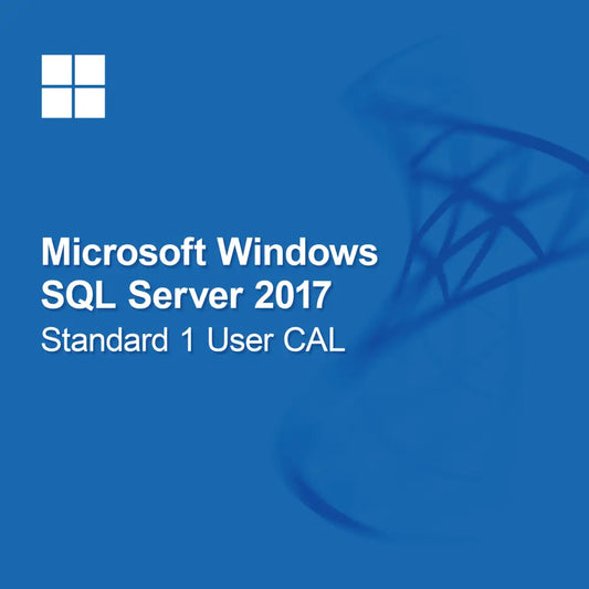 Microsoft SQL Server 2017 Standard, 1 CAL de Usuário