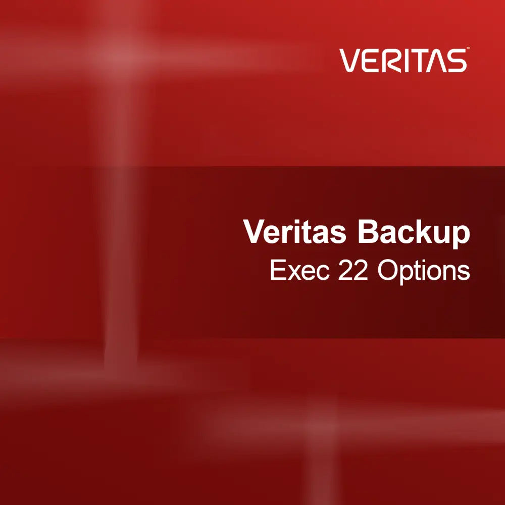 Veritas Backup Exec 22 Options